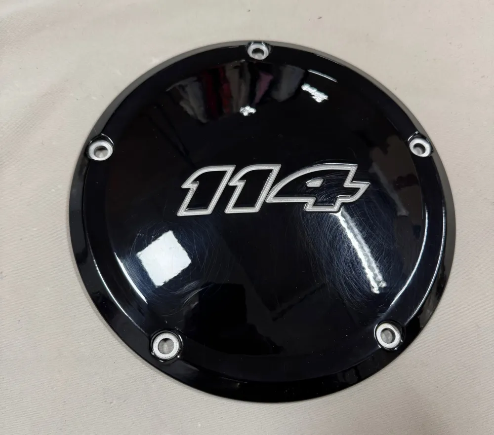 Harley-Davidson 5 Hole Touring 114 Gloss Black Derby Cover 25700389