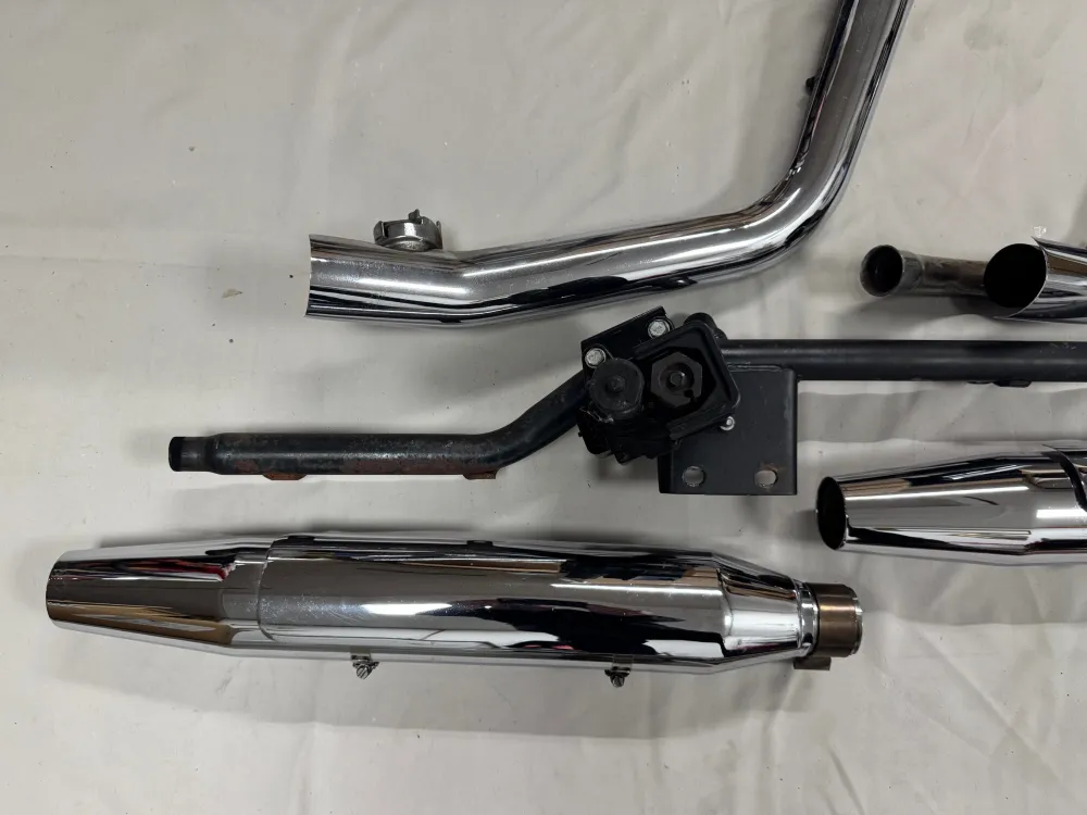 Uitlaatsysteem Harley-Davidson FLSTC Heritage Softail compleet zgan (2008-2017) 65682-07