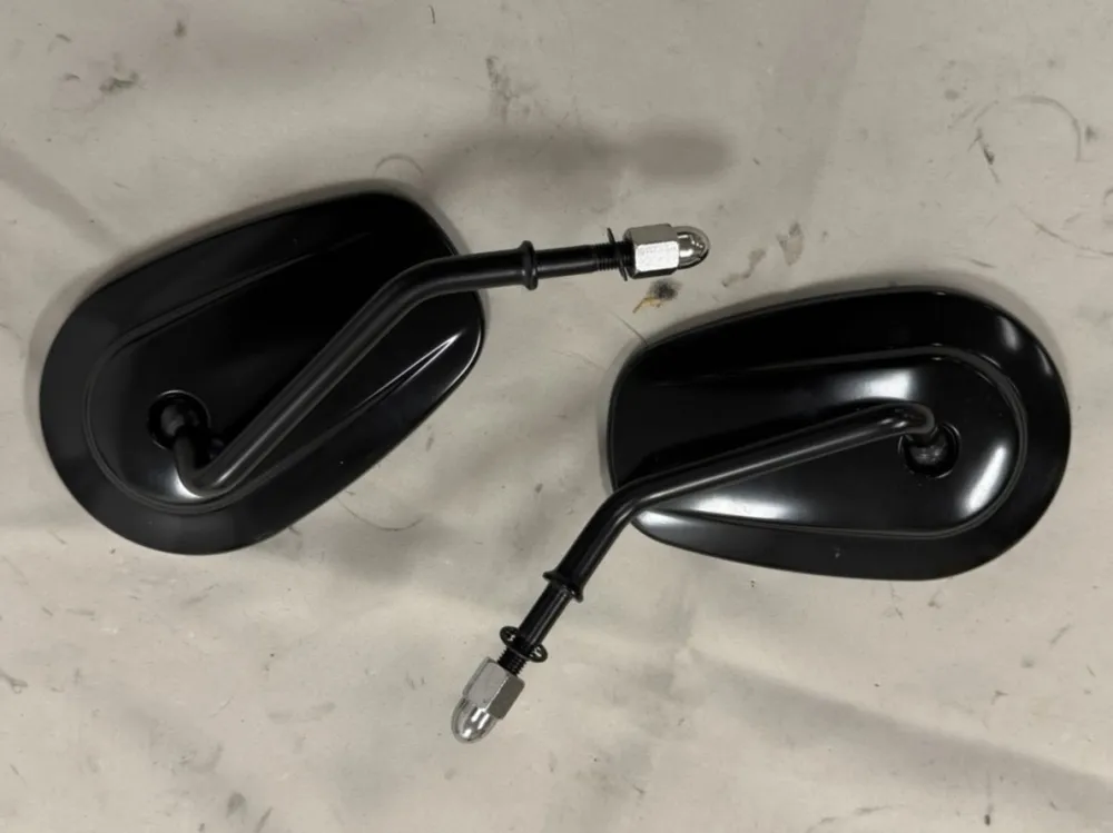 Harley-Davidson Spiegelset mat zwart korte steel 91983-03B