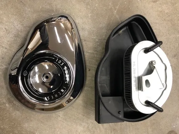 Luchtfilter Harley-Davidson Dyna 103 teardrop chroom (2013-2017)