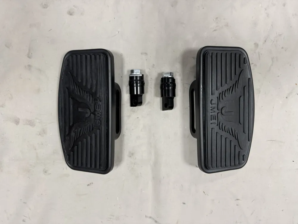 Zwarte mini Floorboards verstelbaar achterpassagier nieuw