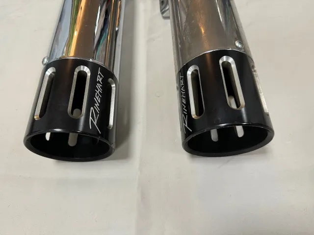Rinehart uitlaatdempers 3,5" slip-on M8 softail (2018-up) 500-1200-SLOT