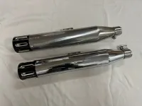 Rinehart uitlaatdempers 3,5" slip-on M8 softail (2018-up) 500-1200-SLOT