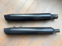 Uitlaatdempers Harley-Davidson Touring M8 origineel zwart (2017-2020) 64900769 