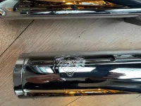 Vance & Hines Eliminator 300 chroom uitlaatdempers Softail M8