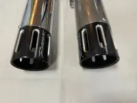 Rinehart uitlaatdempers 3,5" slip-on M8 softail (2018-up) 500-1200-SLOT