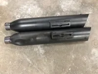 Uitlaatdempers Harley-Davidson Screamin Eagle slash cut zwart Dyna (2007-2017) 80792-10