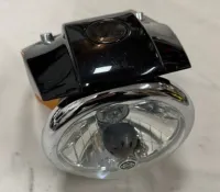 Harley-Davidson Sportster Dyna koplamp met houder gloss black chrome rim 67900-92