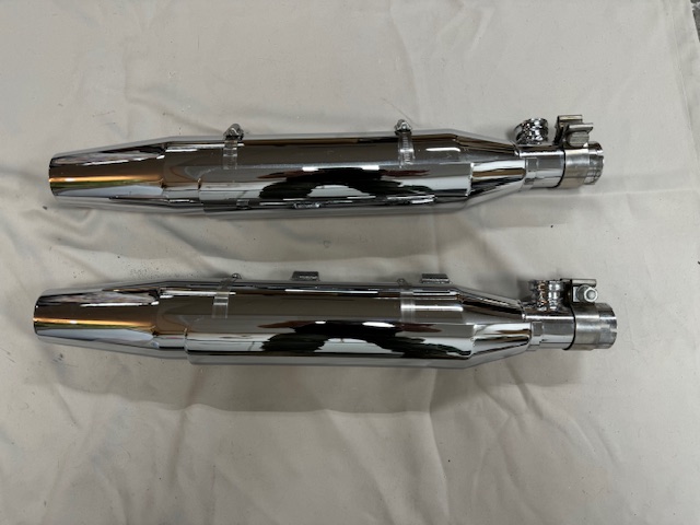 Originele uitlaatdempers Harley-Davidson Sportster chroom (2004-2013) 64891-04A