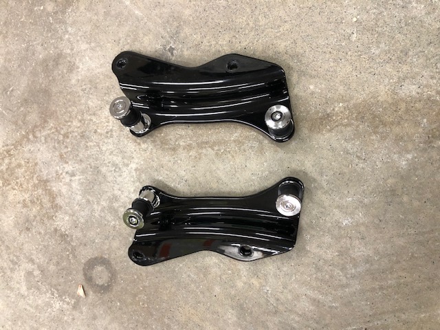 Harley-Davidson Touring 4-punts docking hardware set hoogglans zwart (2014-up)