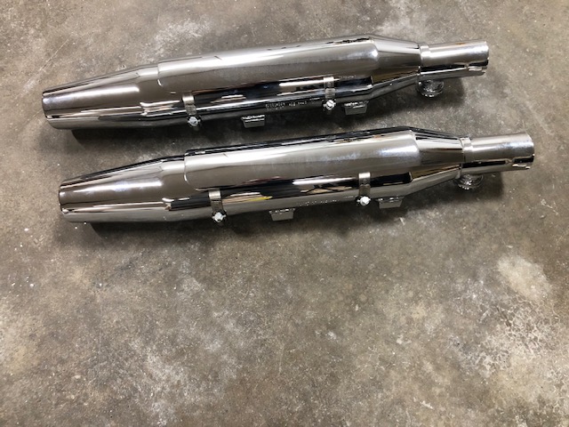 Originele uitlaatdempers Harley-Davidson Sportster chroom (2004-2013)