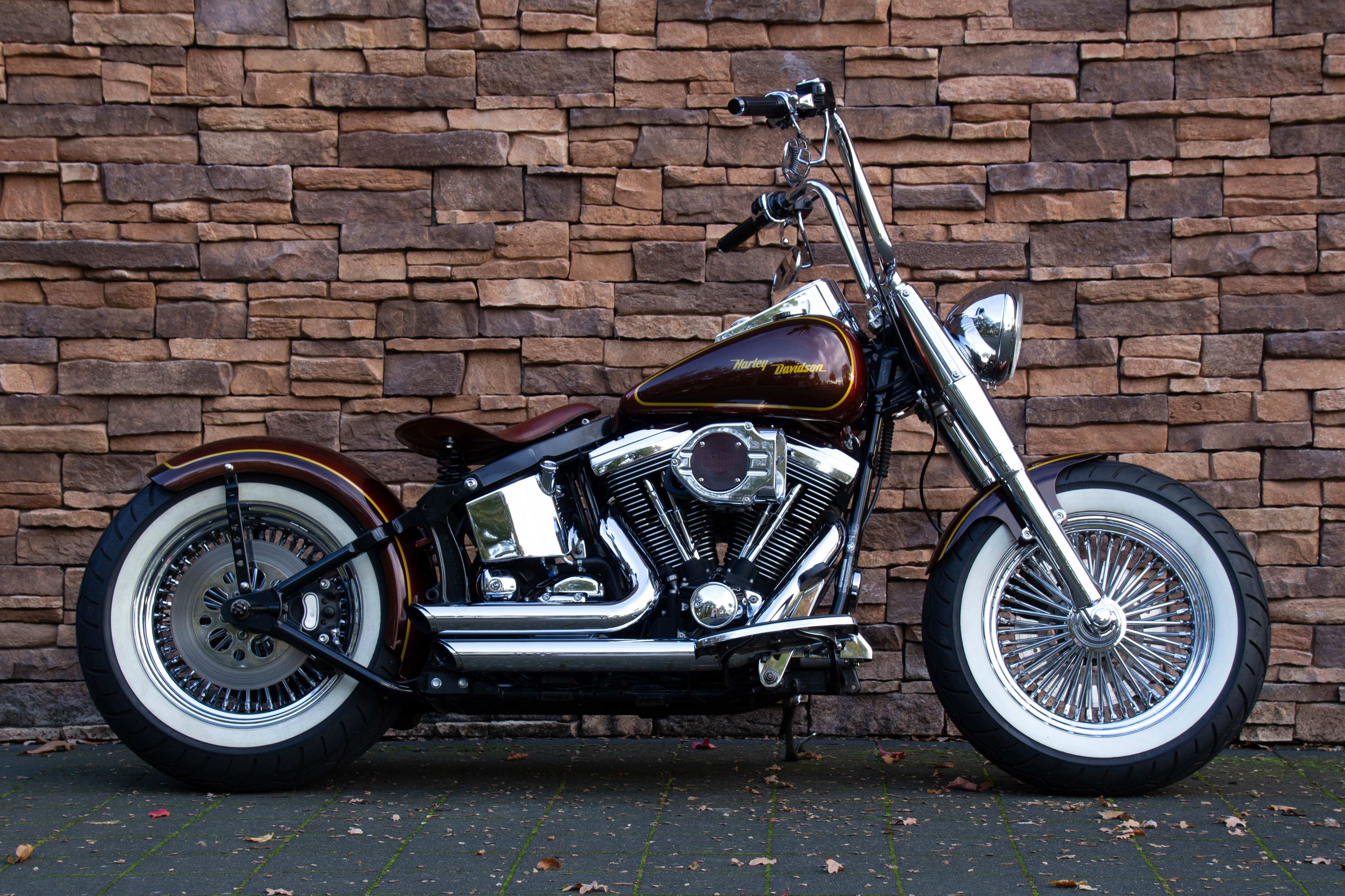 1997 Harley-Davidson Fat Boy Softail FLSTF Bobber-style Evo II *VERKOCHT*