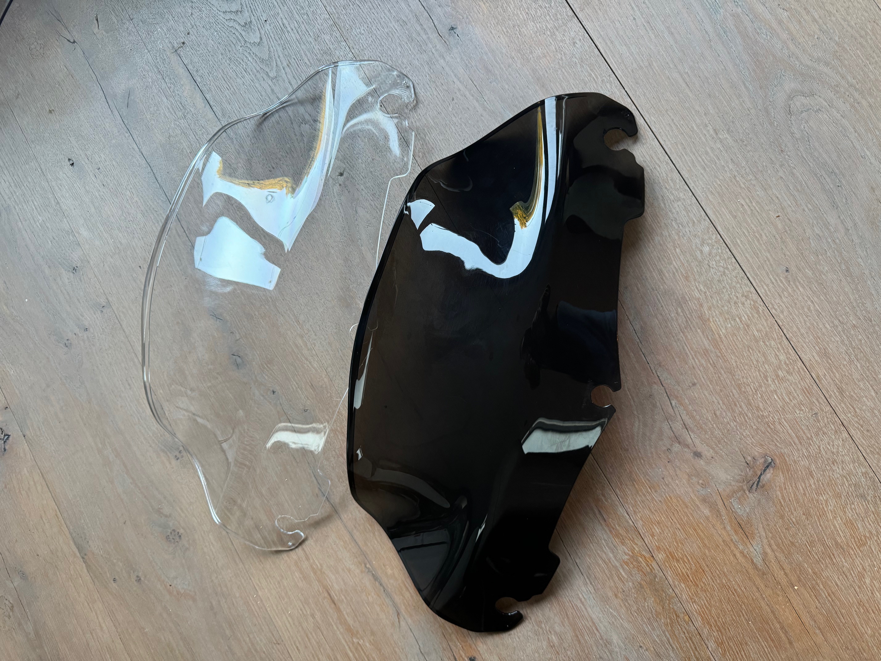 Motea Windscherm Wave 9" set zwart + helder Touring (2014-up)