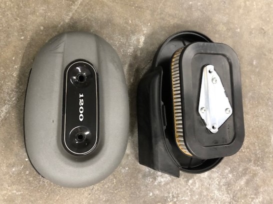 Luchtfilter Harley-Davidson Sportster XL 1200 ovaal grijs 28793-10