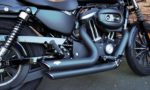 2014 XL883N Iron Sportster black denim ABS Vance Hines