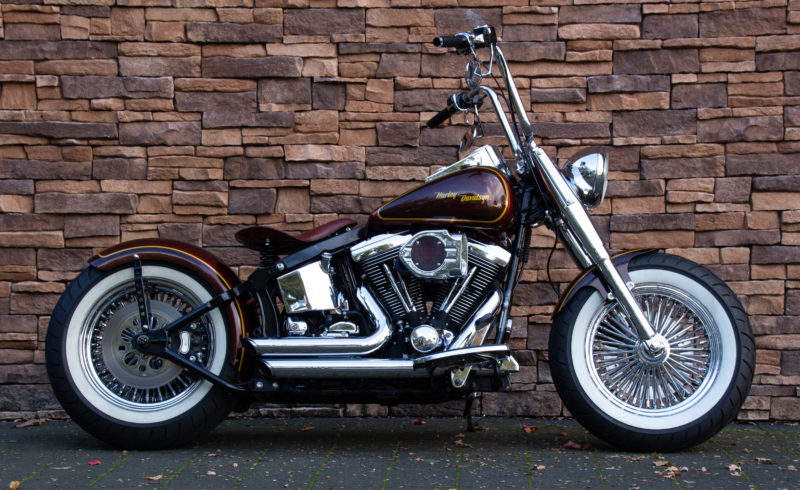 Comorama het doel voelen Harley Fat Boy Softail FLSTF Evo Bobber motorfiets kopen US Bikes Uden