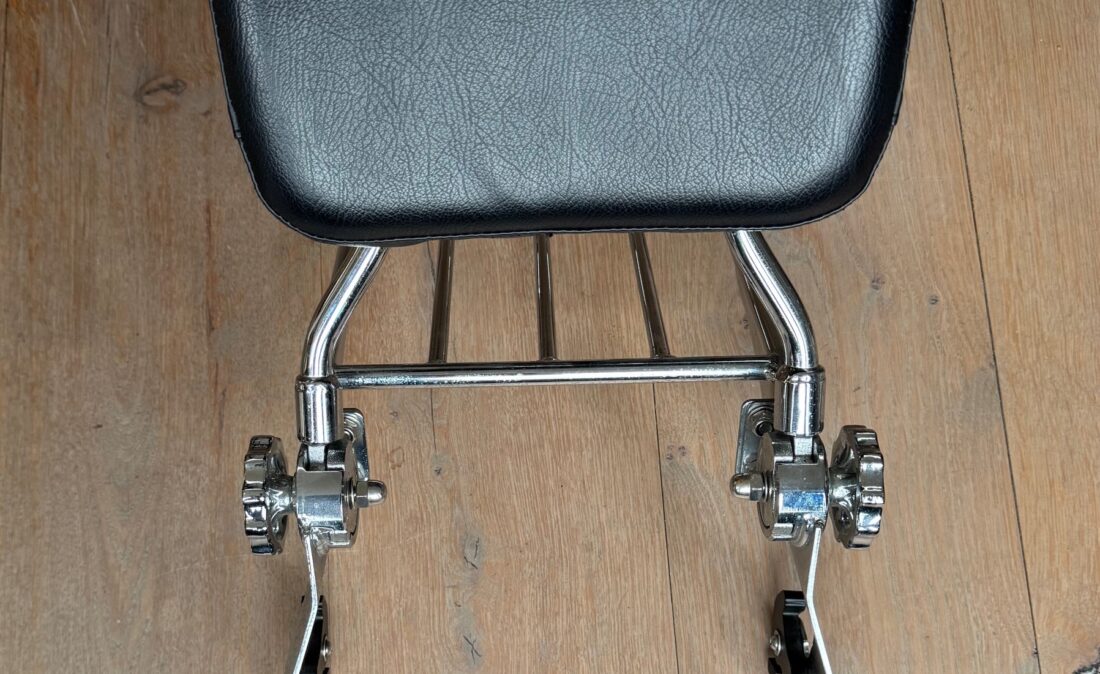 Sportster sissybar afneembaar verstelbaar chroom met bagagerek izgst after market f