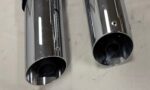 64727-08 Uitlaatdempers Softail Slim blackline crossbones new 235 b