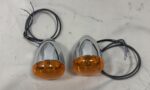 67800512 knipperlichten voorzijde amber chroom metaal Road Glide 841 a